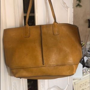 Large Frye leather tote shoulder bag